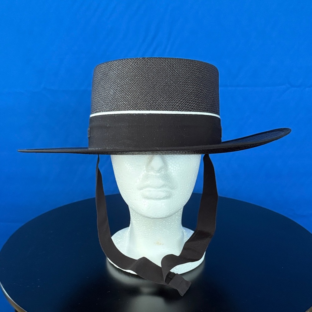 Dior Black and White Wide-Brim Hat